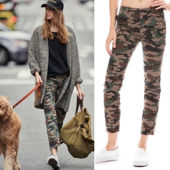Nili Lotan Jenna Pants Coyote Brown Camo Size 2 - Picture 1 of 11